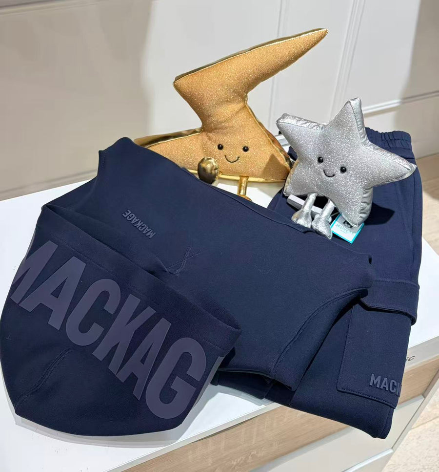 Mackage CYRUS Hooded sweatshirt Marine Blue