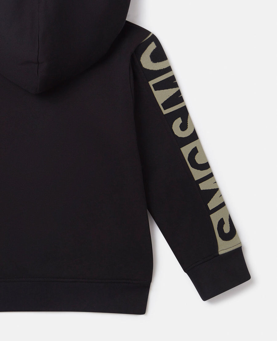 Stella McCartney Boys Black Cotton SMC Logo Tracksuit