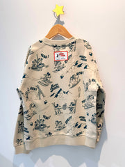 The Marc Jacobs Beige Sweatshirt with Mickey Skiing Print