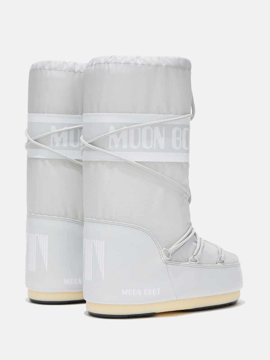 MOON BOOT ICON GREY NYLON BOOTS