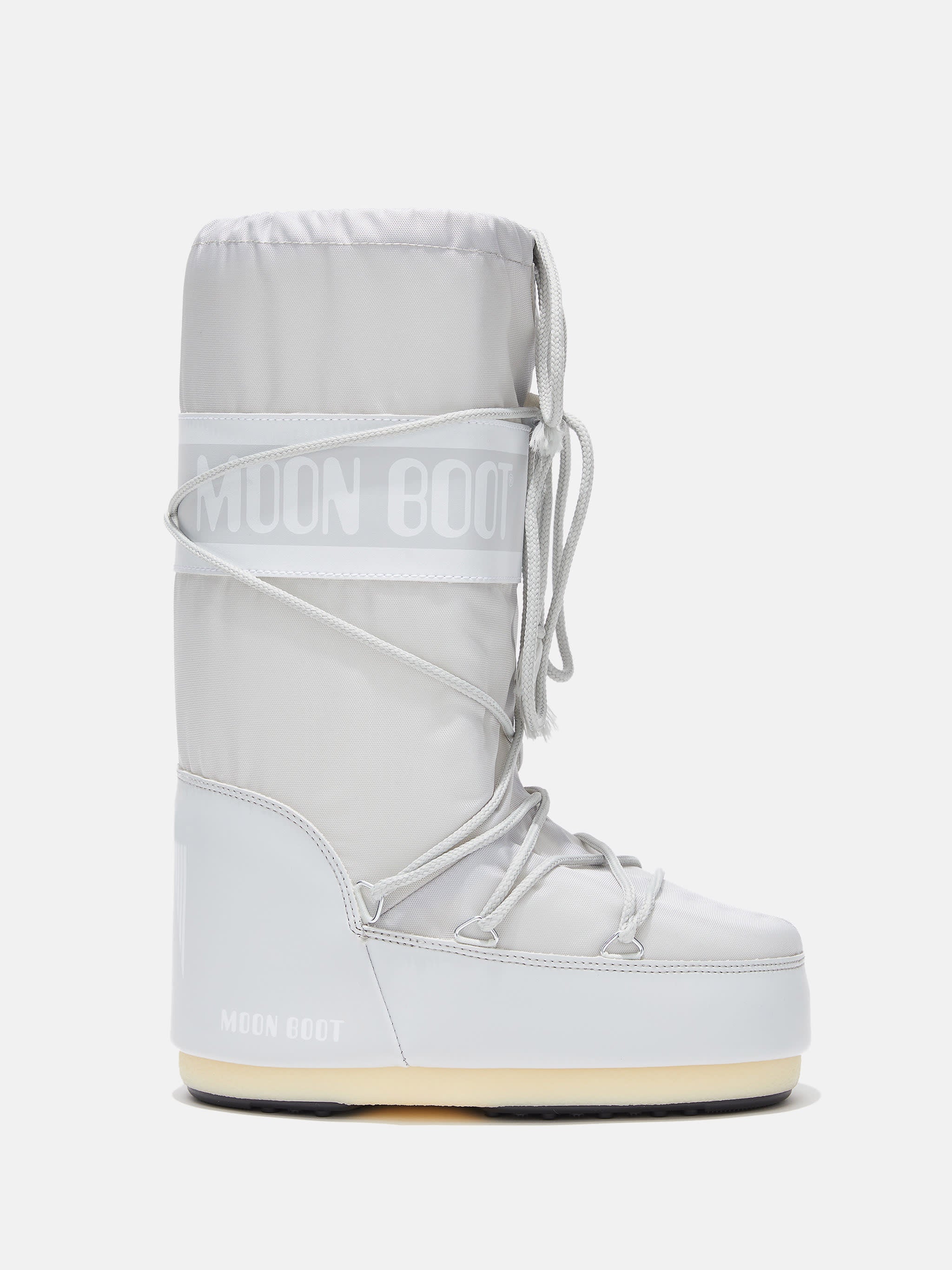 MOON BOOT ICON GREY NYLON BOOTS