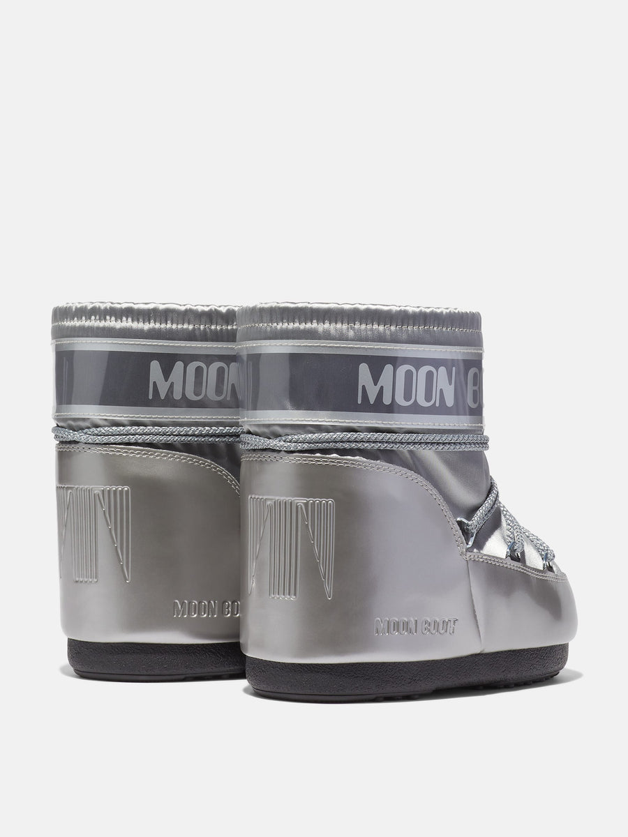 MOON BOOT MB ICON LOW GLANCE SILVER