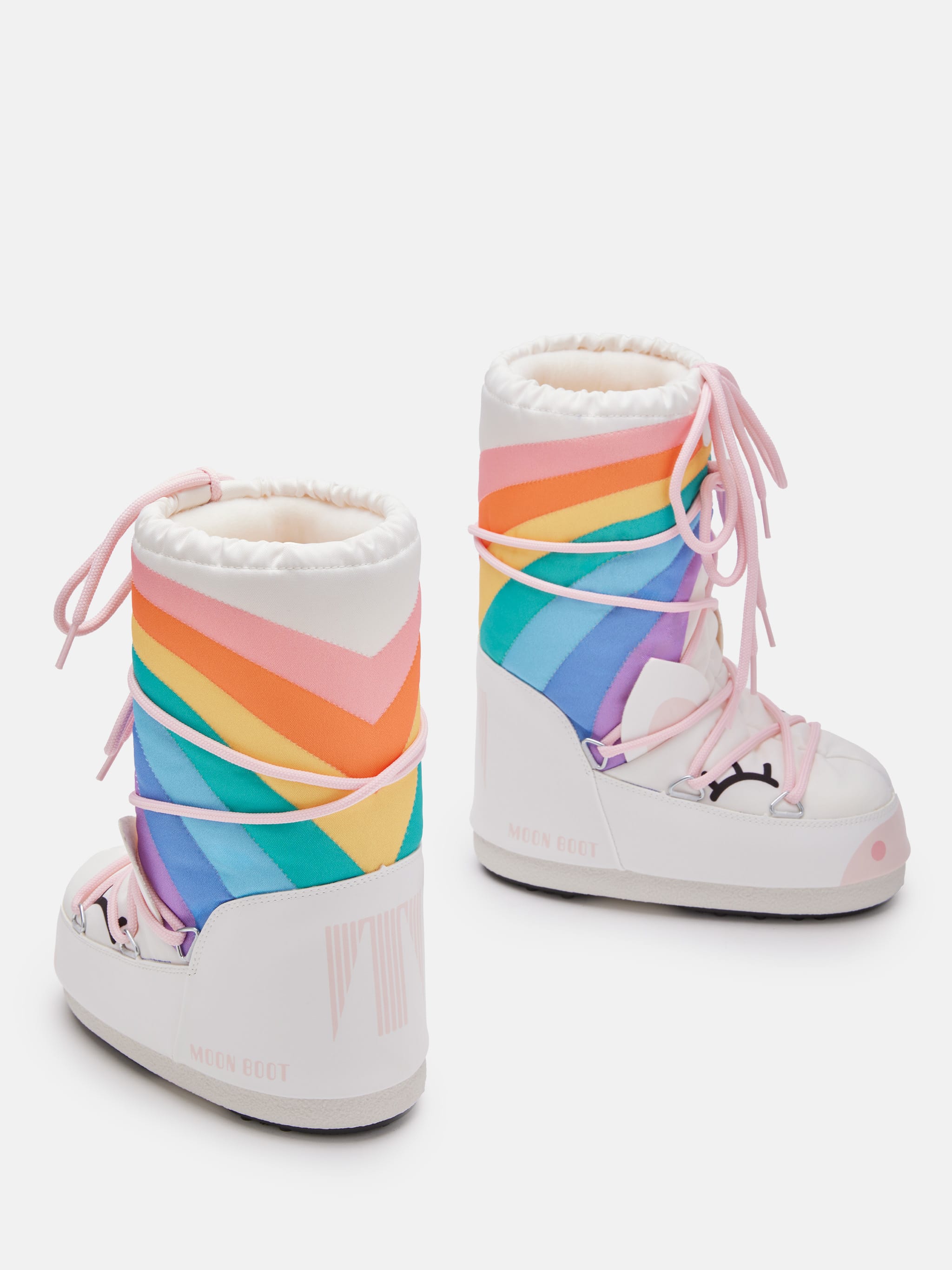 Moon Boot  ICON JUNIOR UNICORN WHITE BOOTS