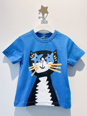 Stella McCartney Kids Cat print cotton jersey t-shirt