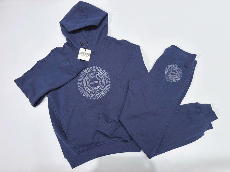 Moschino Round Logo Hooded Tracksuit