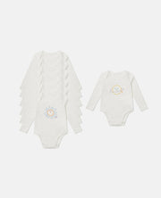 Stella McCartney Kids Baby set of 7 embroidered cotton bodysuits