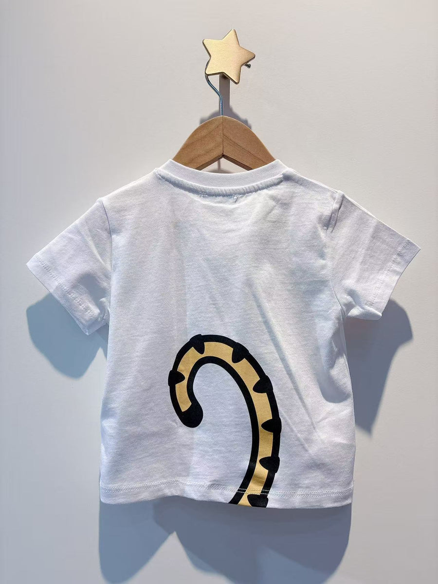 Kenzo Baby White TShirt with Tiger Logo