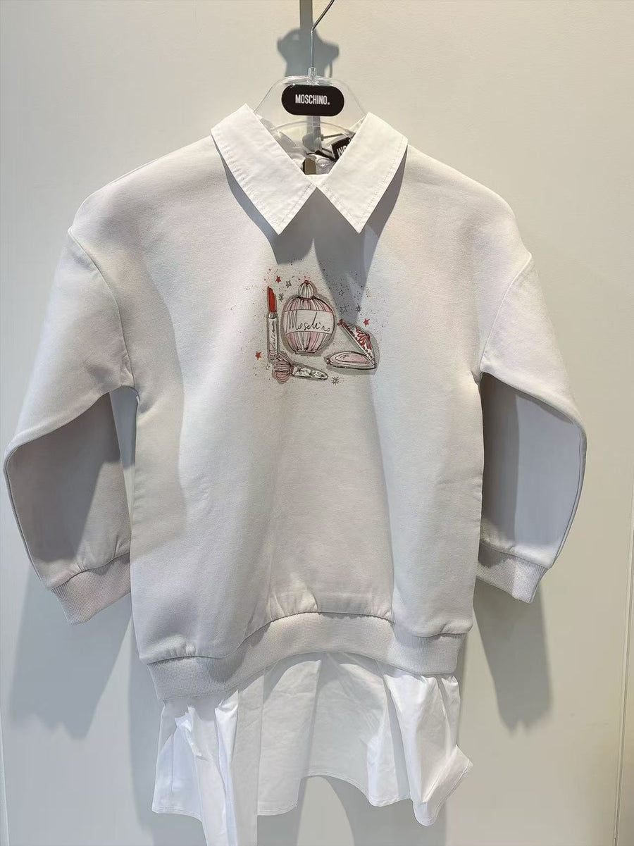 Moschino Kids Ice Grey Dress