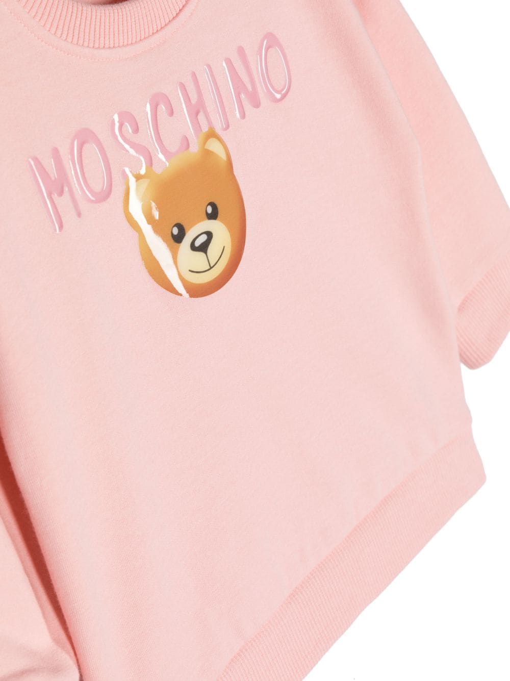 Moschino BabyTeddy Bear-motif cotton sweatshirt