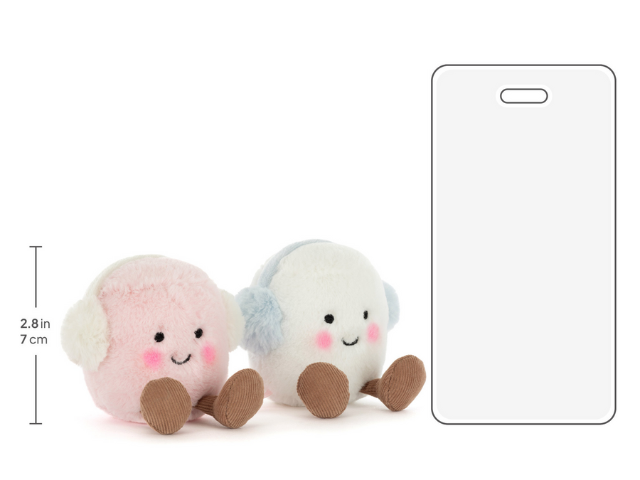 Jellycat Amuseables Toastie Pink and White Marshmallows