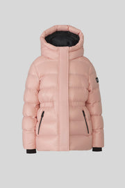 Mackage ALANNIS Lustrous Medium down parka with hood Soft Pink