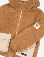 Moschino Hooded Fuzz Bear Jacket