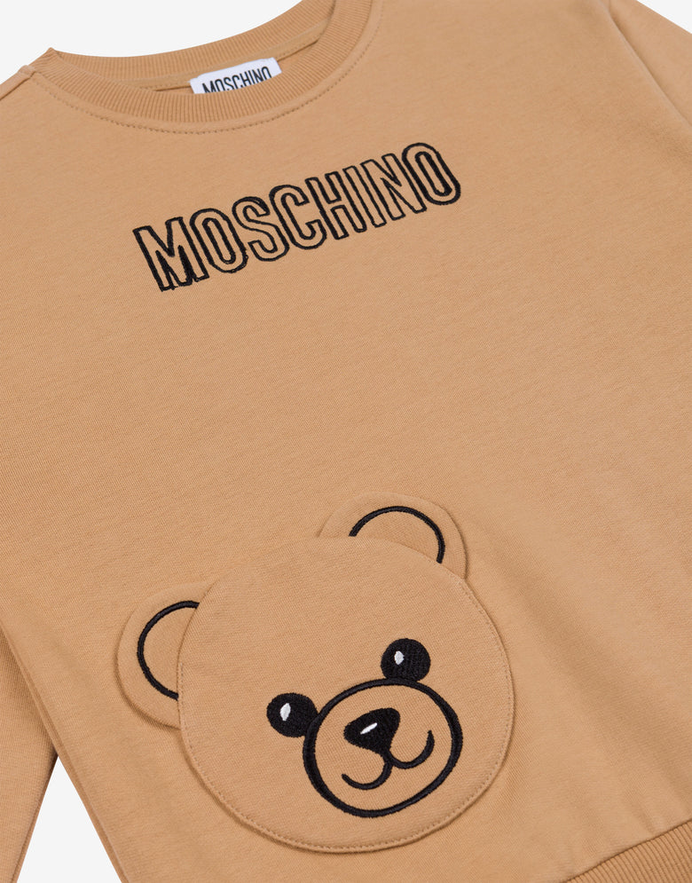 Moschino Kids Embroidered Cotton Sweatshirt