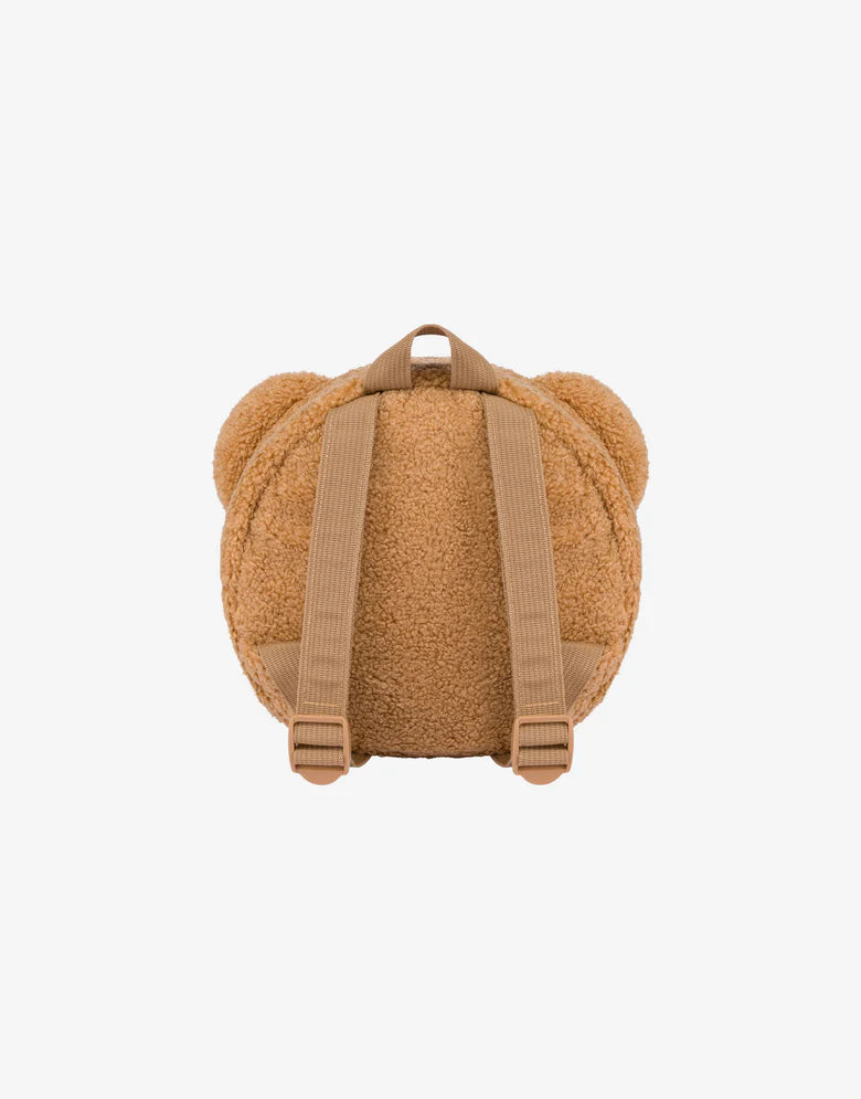 Moschino Brown Fleece Teddy Bear Backpack (22cm)