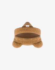 Moschino Brown Fleece Teddy Bear Backpack (22cm)