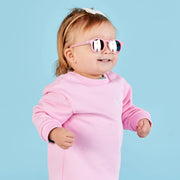 Babiator Polarized Keyhole Sunglasses Pretty in Pink (Includes MicrofiberPrinted Bag)