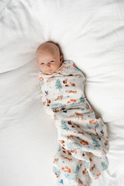 Loulou Lollipop Muslin Swaddle - Llama Adventures