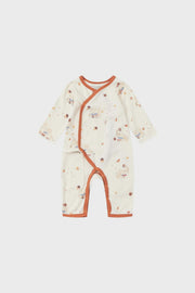 Norsu Organic Baby Organic Kimono Bodysuit-Maple Leaf