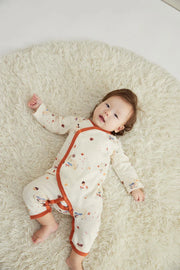 Norsu Organic Baby Organic Kimono Bodysuit-Maple Leaf