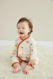 Norsu Organic Baby Organic Kimono Bodysuit-Maple Leaf