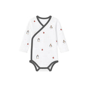 Norsu Organic Baby Organic Kimono Onesie-Baby Penguin
