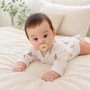 Norsu Organic Baby Organic Kimono Onesie-Baby Clementine