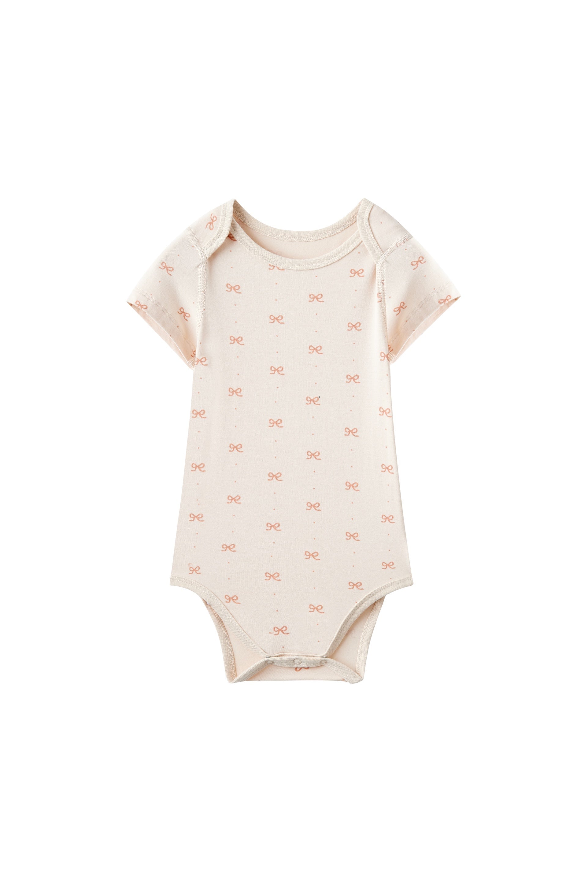 Norsu Organic Baby Organic Short-Sleeve Onesie- Bowtie