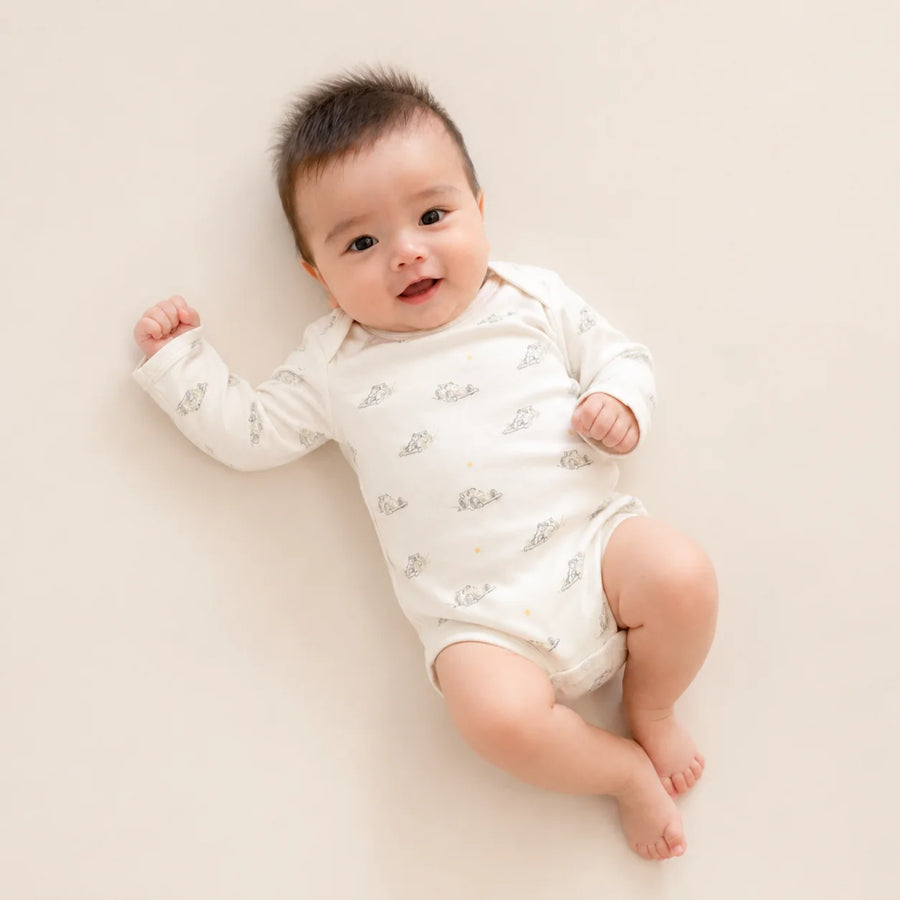 Norsu Organic Baby Organic Long-sleeve Onesie - Racing
