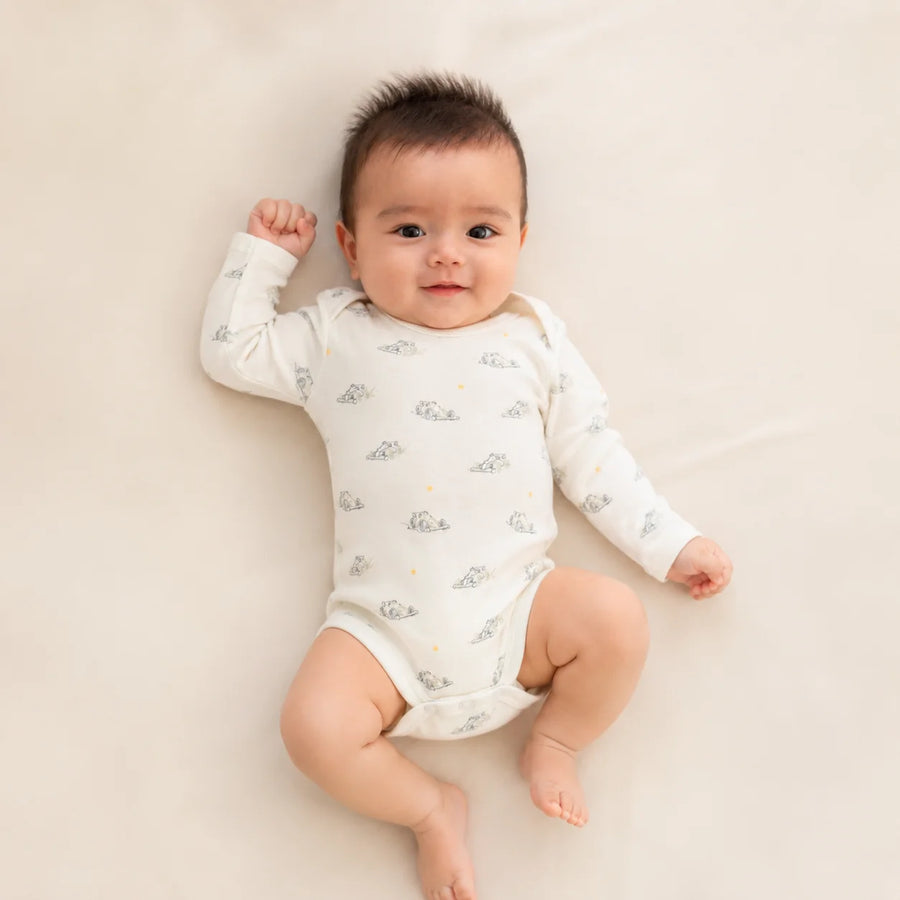 Norsu Organic Baby Organic Long-sleeve Onesie - Racing
