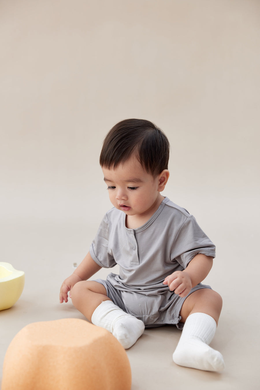 Norsu Organic Baby Organic Lycell RomperGrey