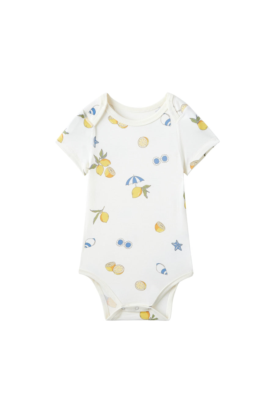 Norsu Organic Baby Organic Short-Sleeve Onesie-Lemon