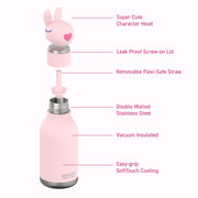 Asobu Bestie Bunny Water Bottle 16 oz