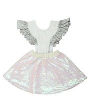 Wauw Capow White Bird Girls Dress