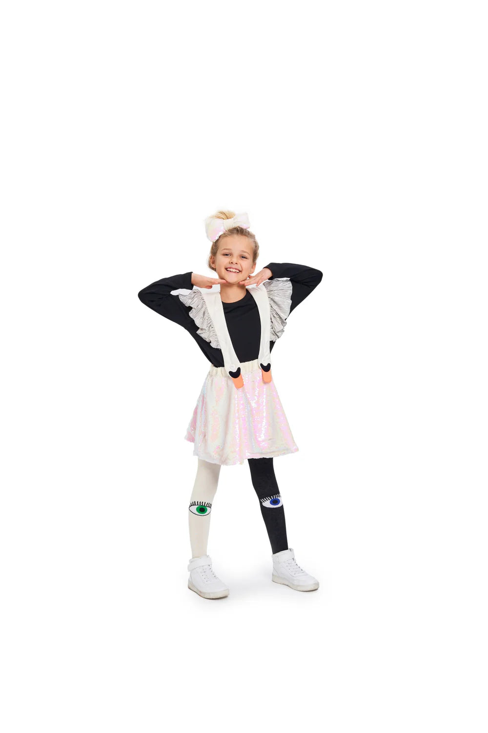 Wauw Capow White Bird Girls Dress