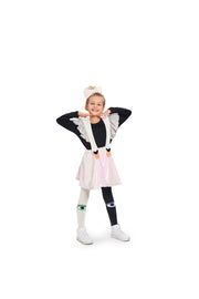 Wauw Capow White Bird Girls Dress
