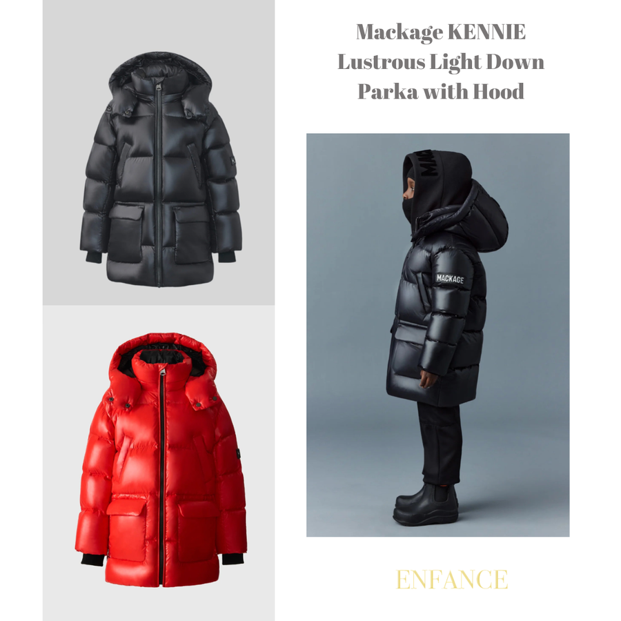 Mackage KENNIE Lustrous Light Down Parka with Hood