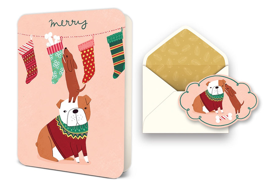 Studio Oh! Merry Canines Deluxe Greeting Card