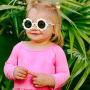 Babiators Non-polarized Flower Sunglasses Mirrored "The Daisy" White