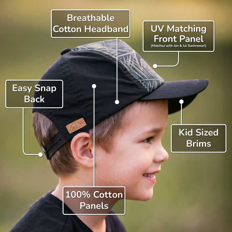 Jan & Jul Bunny Flowers | Kids UV Baseball Caps