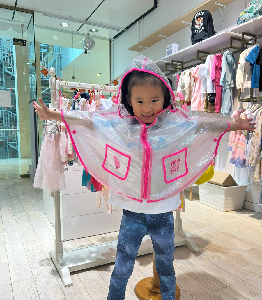 Billieblush Baby Girls Hooded Rain Coat