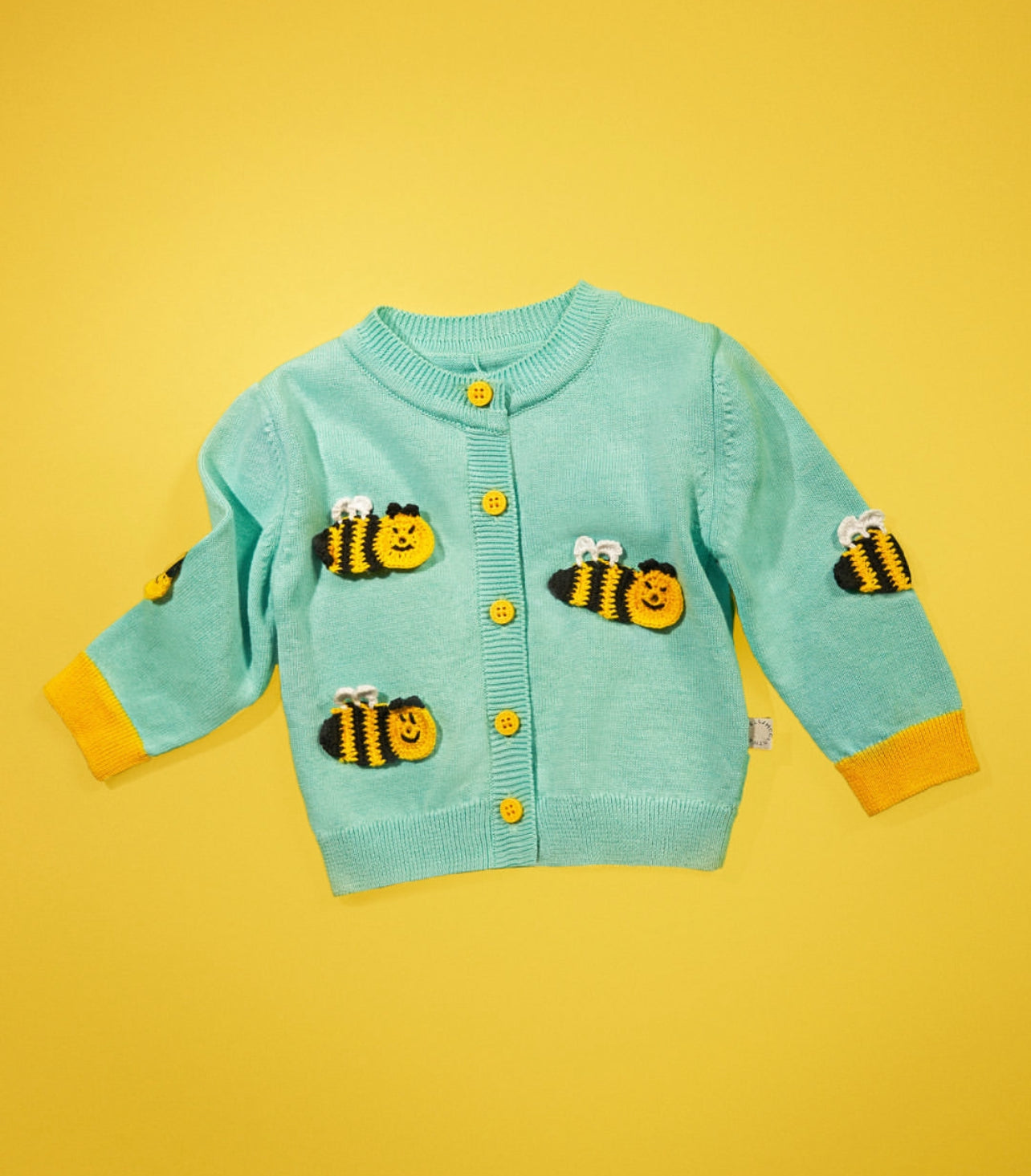 Stella McCartney Baby Girl Cardigan with Crochet Bees