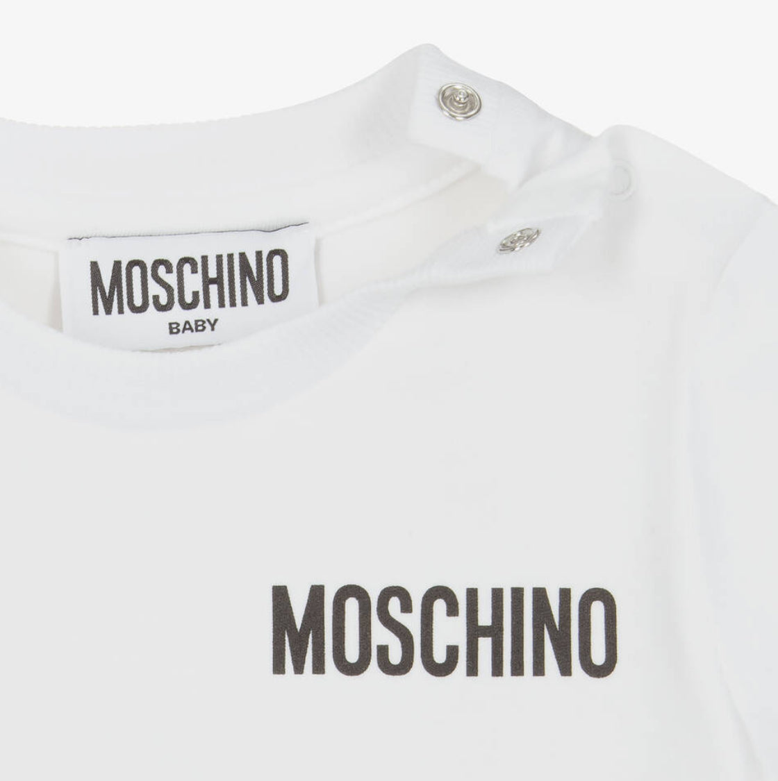 Moschino Baby Fleece T-shirt and Dungarees Co-ord Set