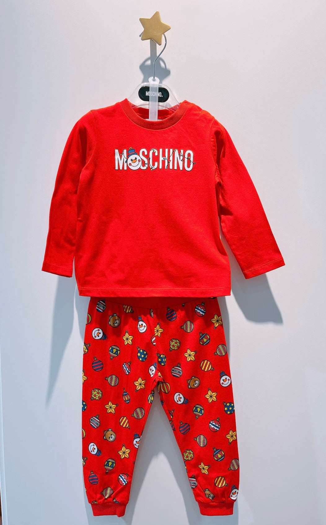 Moschino Baby Holiday Print T-Shirt And Trousers Gift Box Set