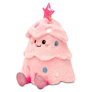 Iscream Glitter Pink Christmas Tree Plush