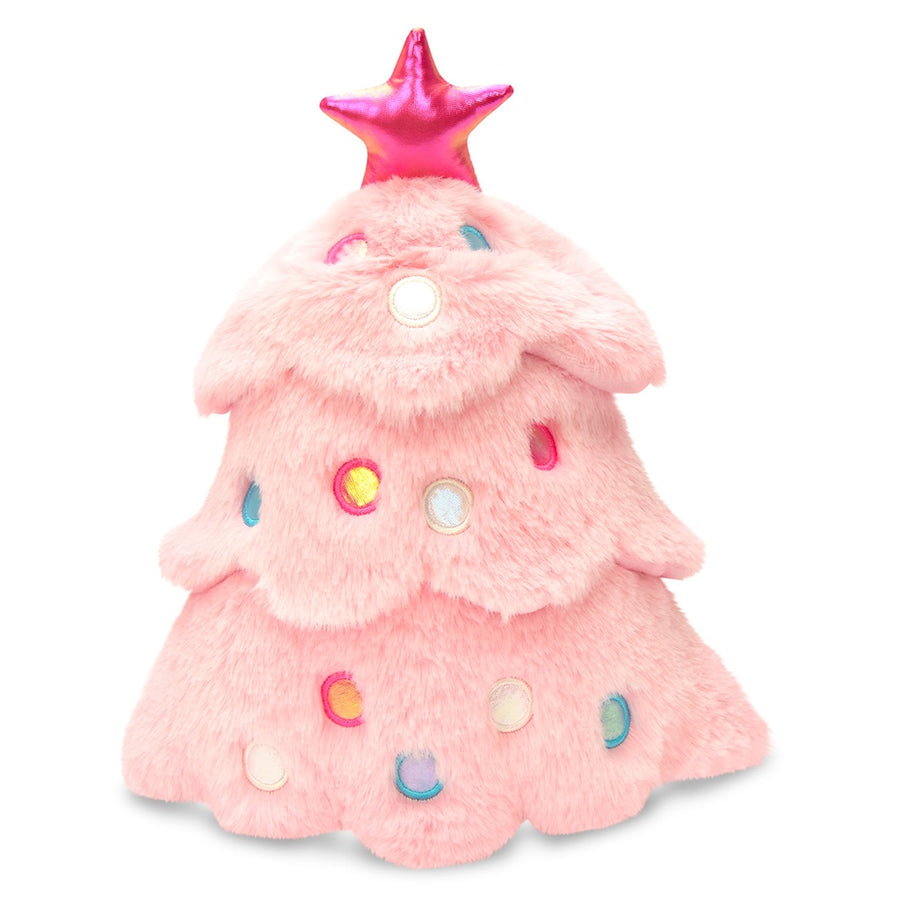 Iscream Glitter Pink Christmas Tree Plush