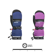 KOMBI Level 4 Junior Elite Mittens – Storm Rider – Waterproof & Insulated with Wrist Leash