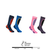 KOMBI The Brave Midweight Ski Socks Twin Pack- Children