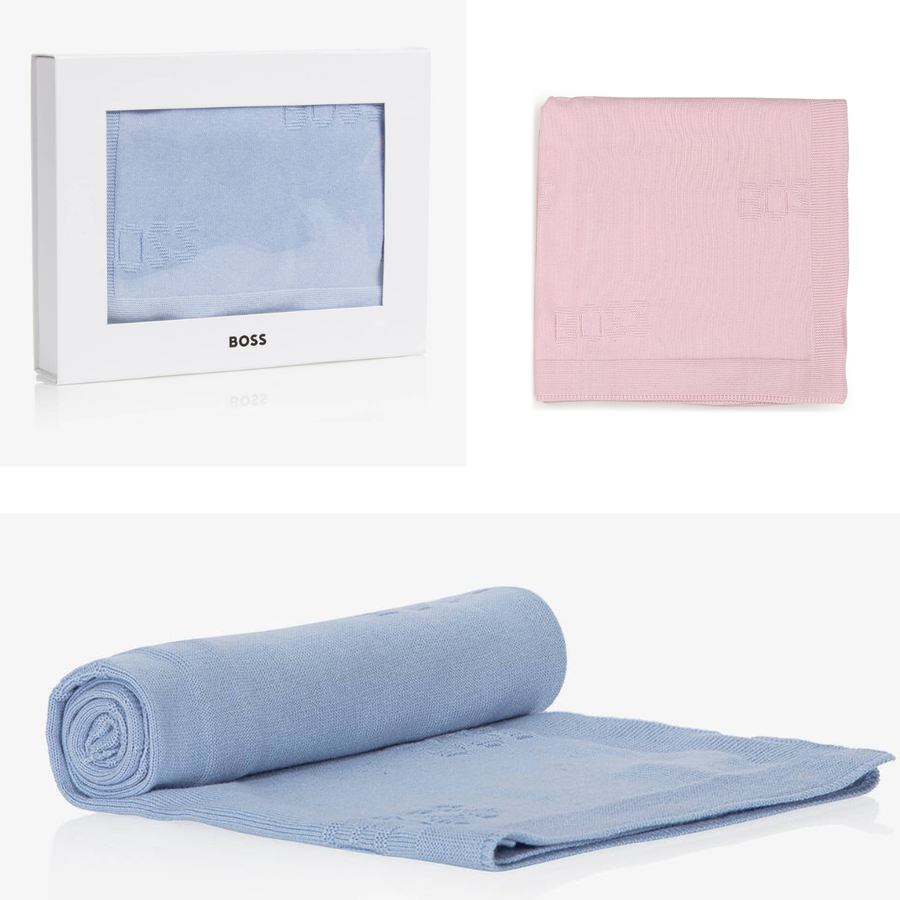 Boss Baby Logo Blanket Blue/Pink