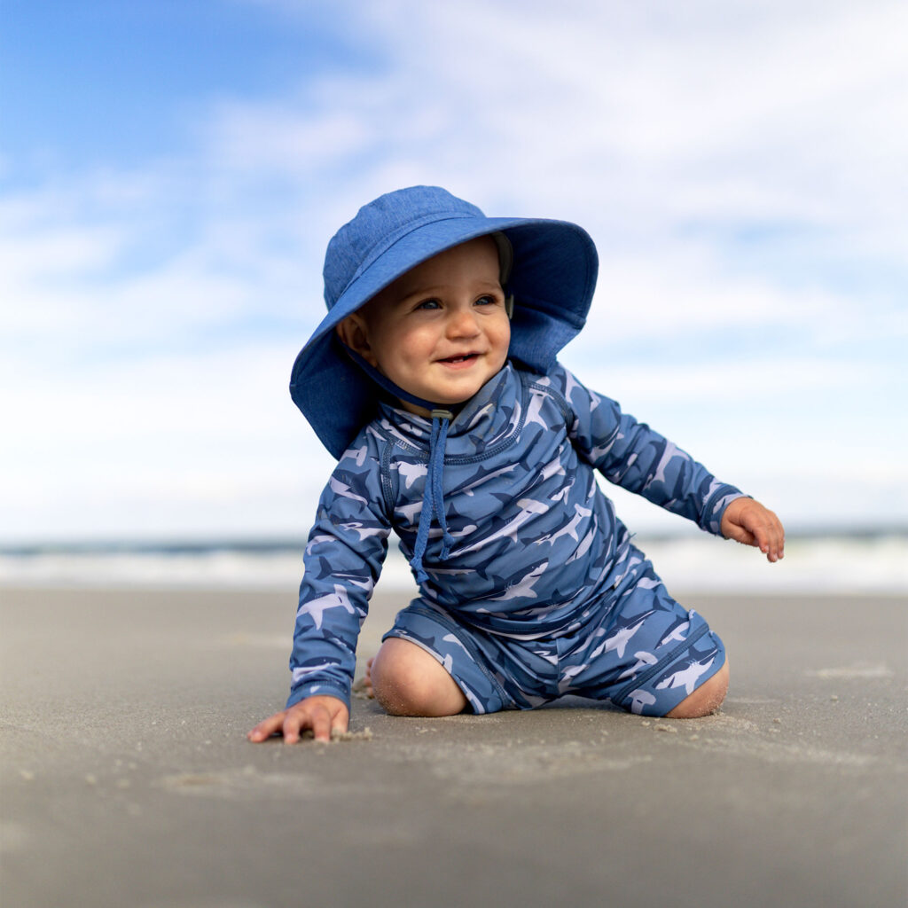 Jan & Jul Blue – Blue Trim | Aqua Dry Adventure Hat