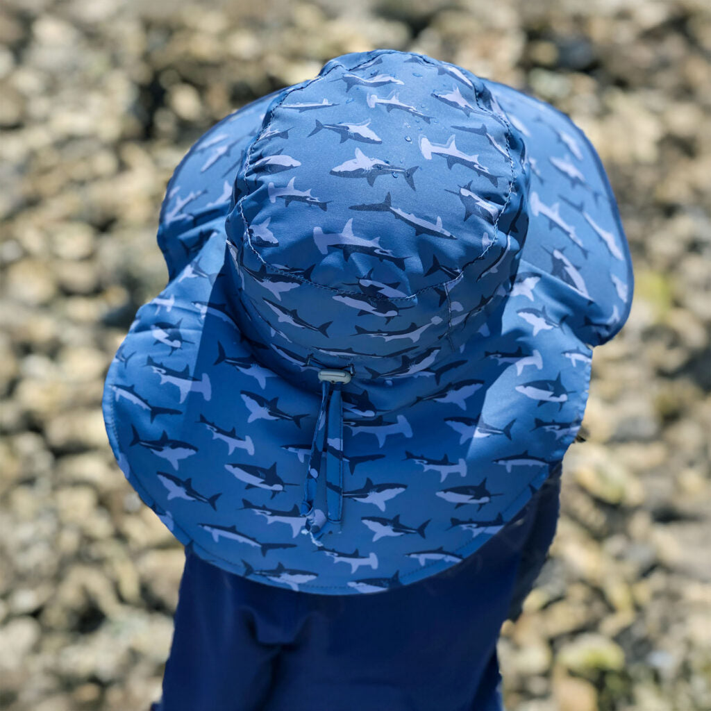 Jan & Jul Shark – Navy Trim | Aqua Dry Adventure Hat